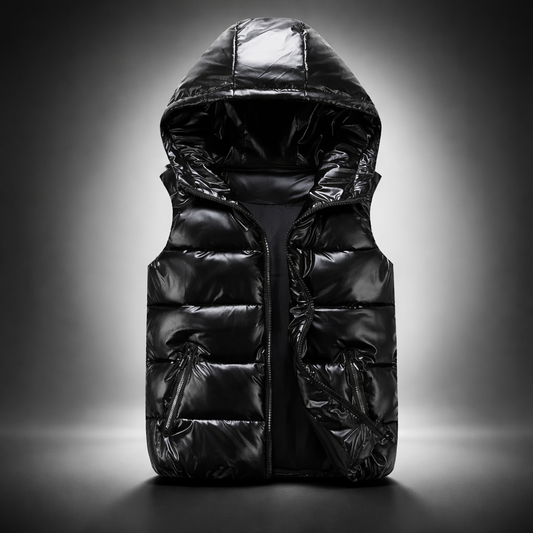 Gilet à capuche matelassé homme chaud doublé