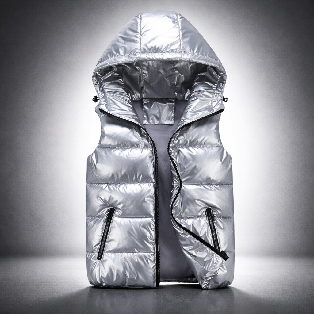 Gilet à capuche matelassé homme chaud doublé