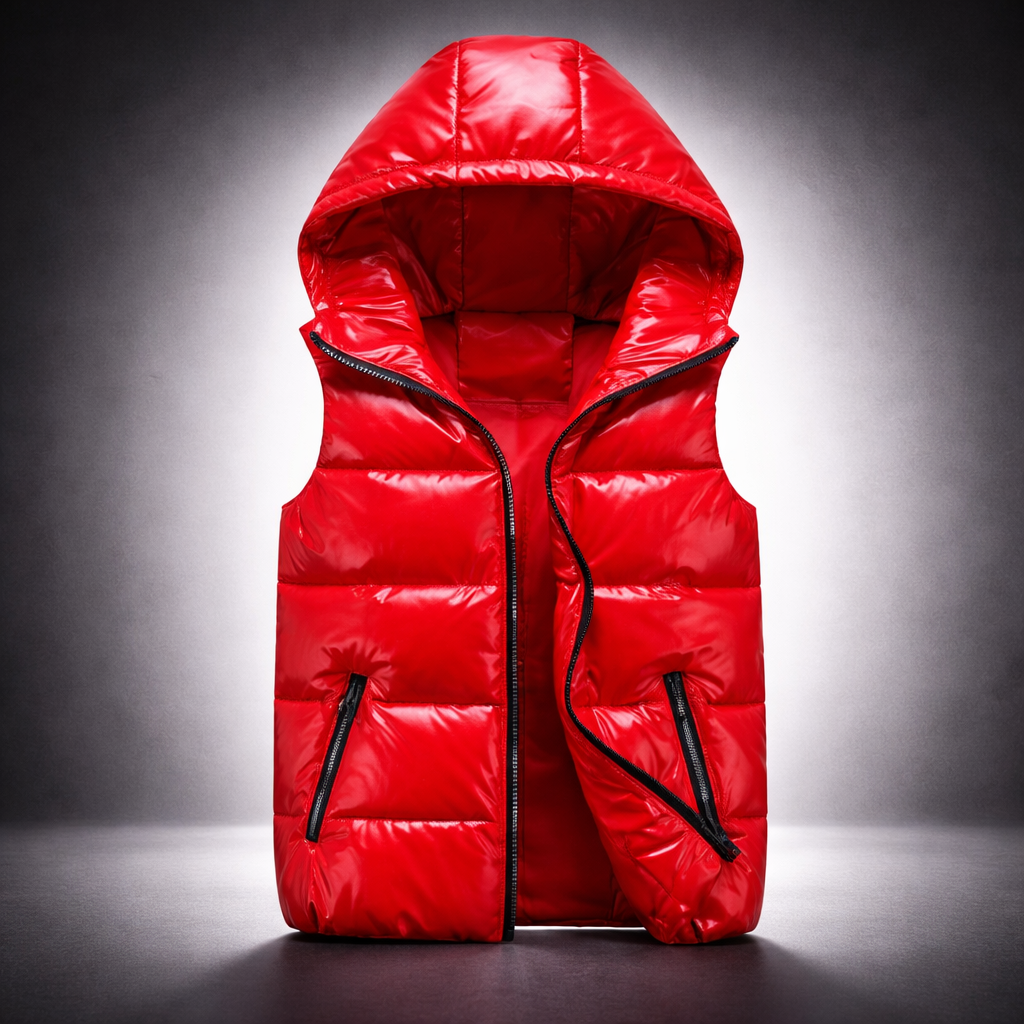 Gilet à capuche matelassé homme chaud doublé