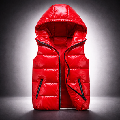 Gilet à capuche matelassé homme chaud doublé