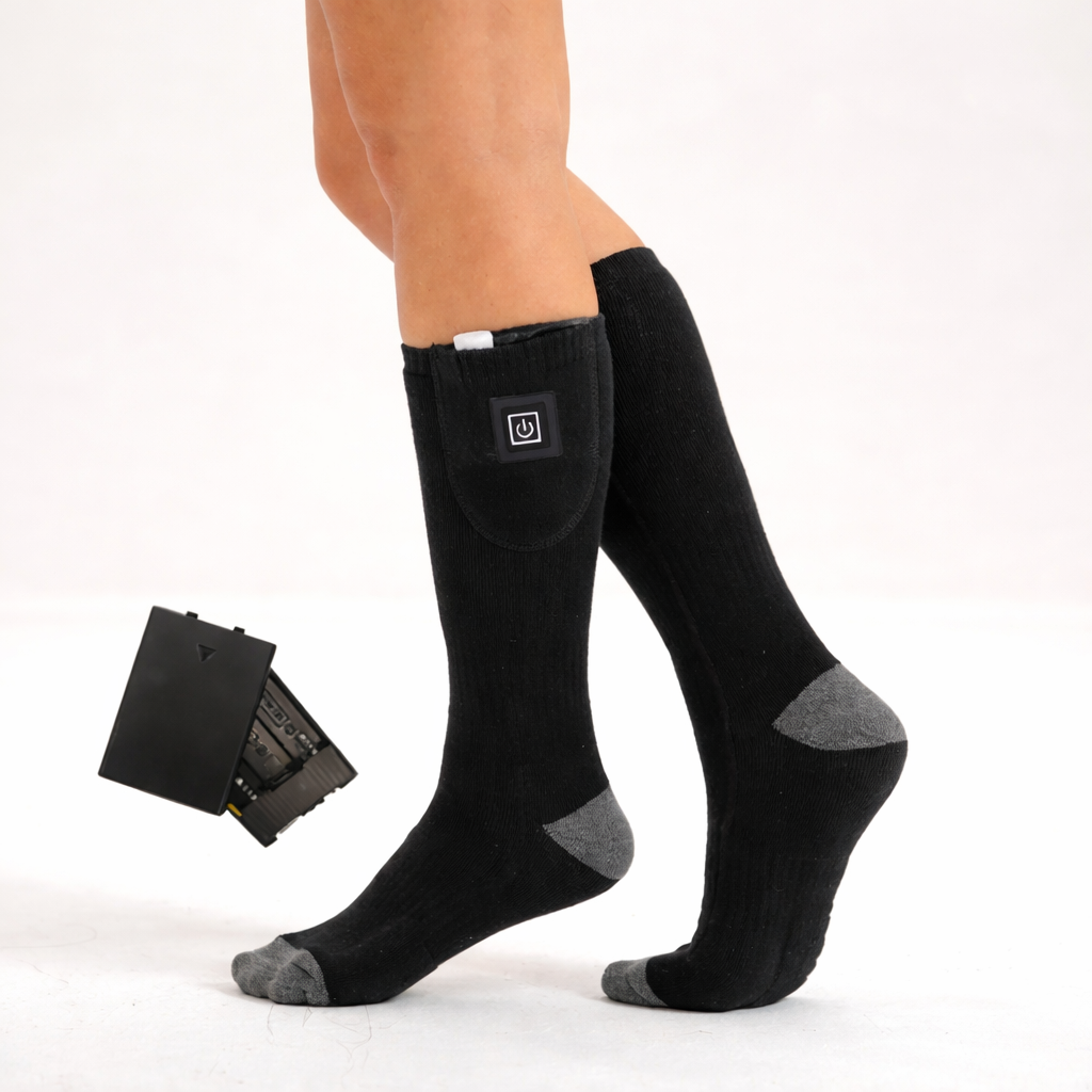 Chaussettes Chauffantes Électriques Unisexes Thermiques Hiver Chaleur
