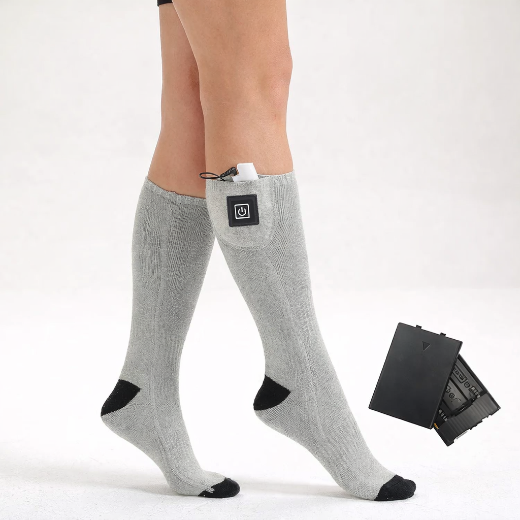 Chaussettes Chauffantes Électriques Unisexes Thermiques Hiver Chaleur