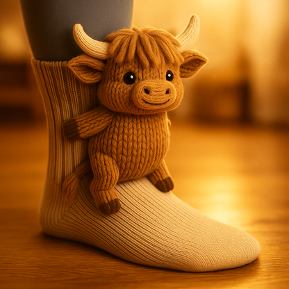 Kuschelsocken Winter Rutschfeste Hausstrümpfe Plüsch Unisex