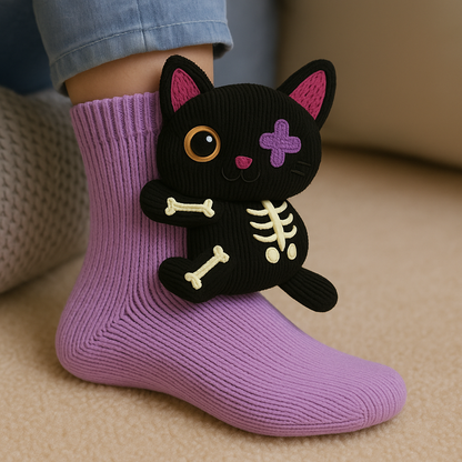 Kuschelsocken Winter Rutschfeste Hausstrümpfe Plüsch Unisex