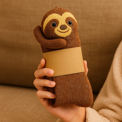 Haussocken rutschfest warm Plüsch Mikrofaser 3D Tiermotiv Unisex