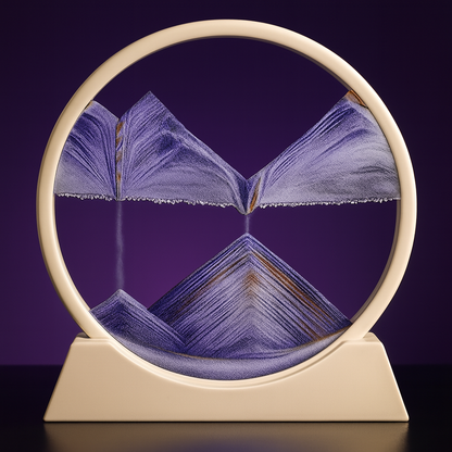 Sand Art Picture Glass Moving Landscape Decorative Table Display