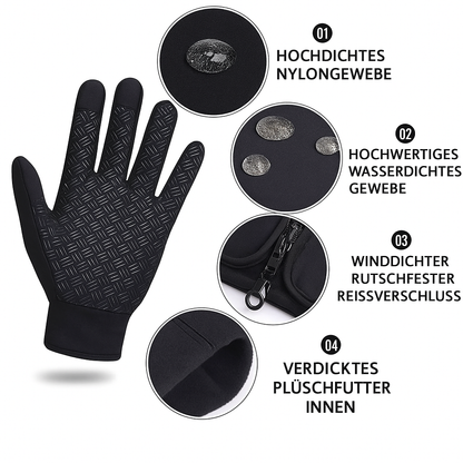 Heizbare Handschuhe Winter Thermisch Wasserdicht Touchscreen Warm Grip