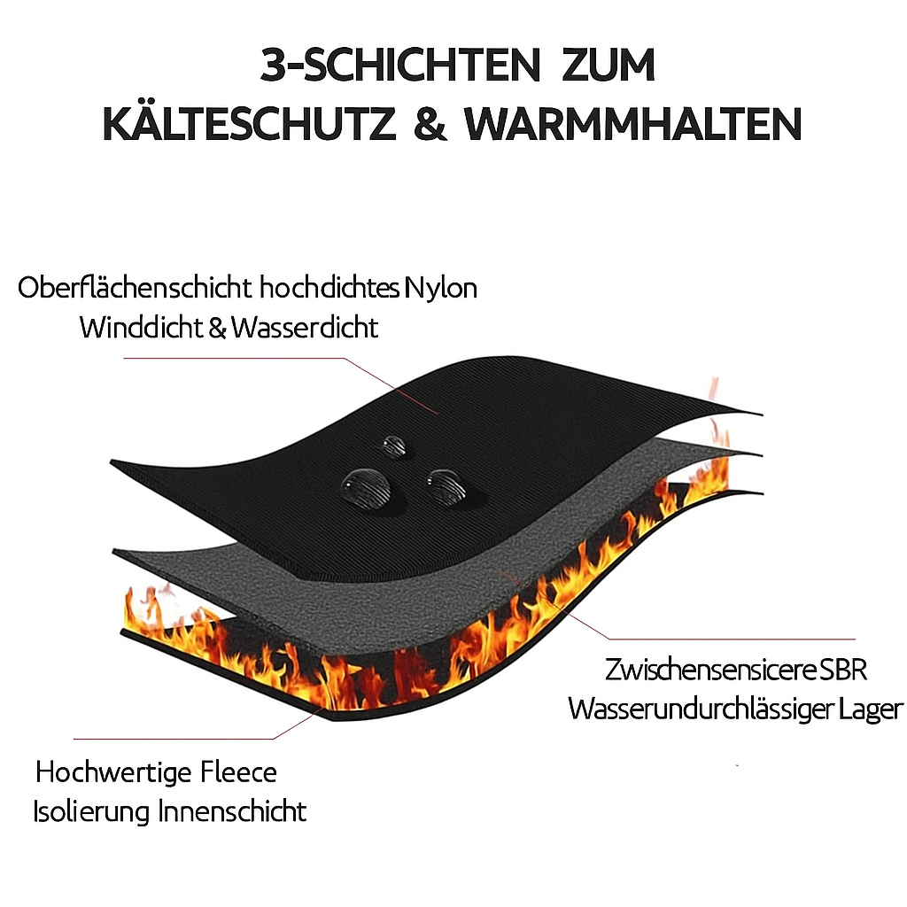 Heizbare Handschuhe Winter Thermisch Wasserdicht Touchscreen Warm Grip