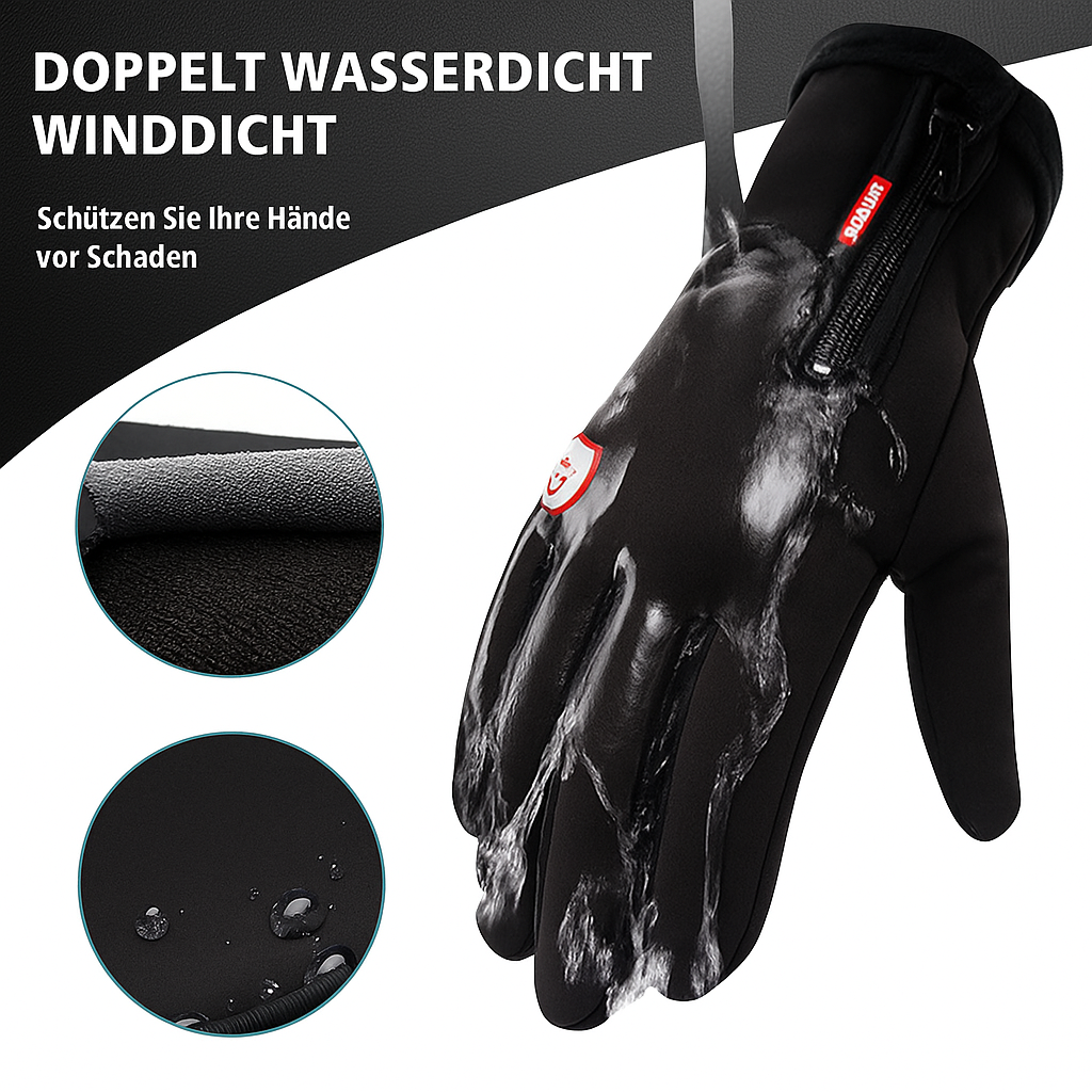 Heizbare Handschuhe Winter Thermisch Wasserdicht Touchscreen Warm Grip