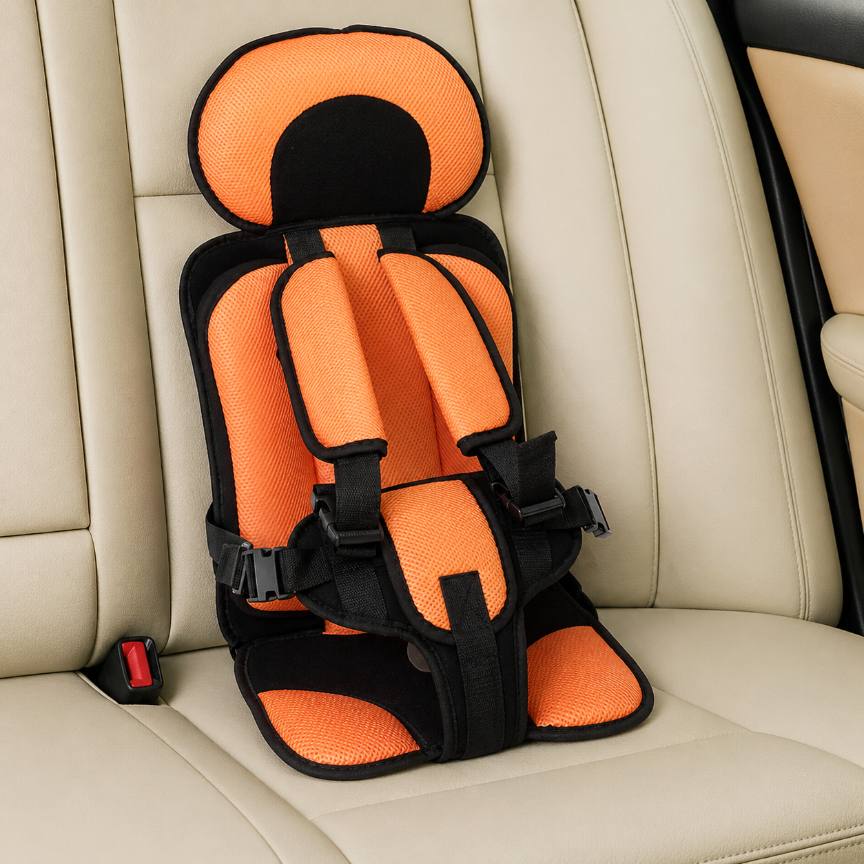 Siège auto enfant portable ceinture de sécurité polyester