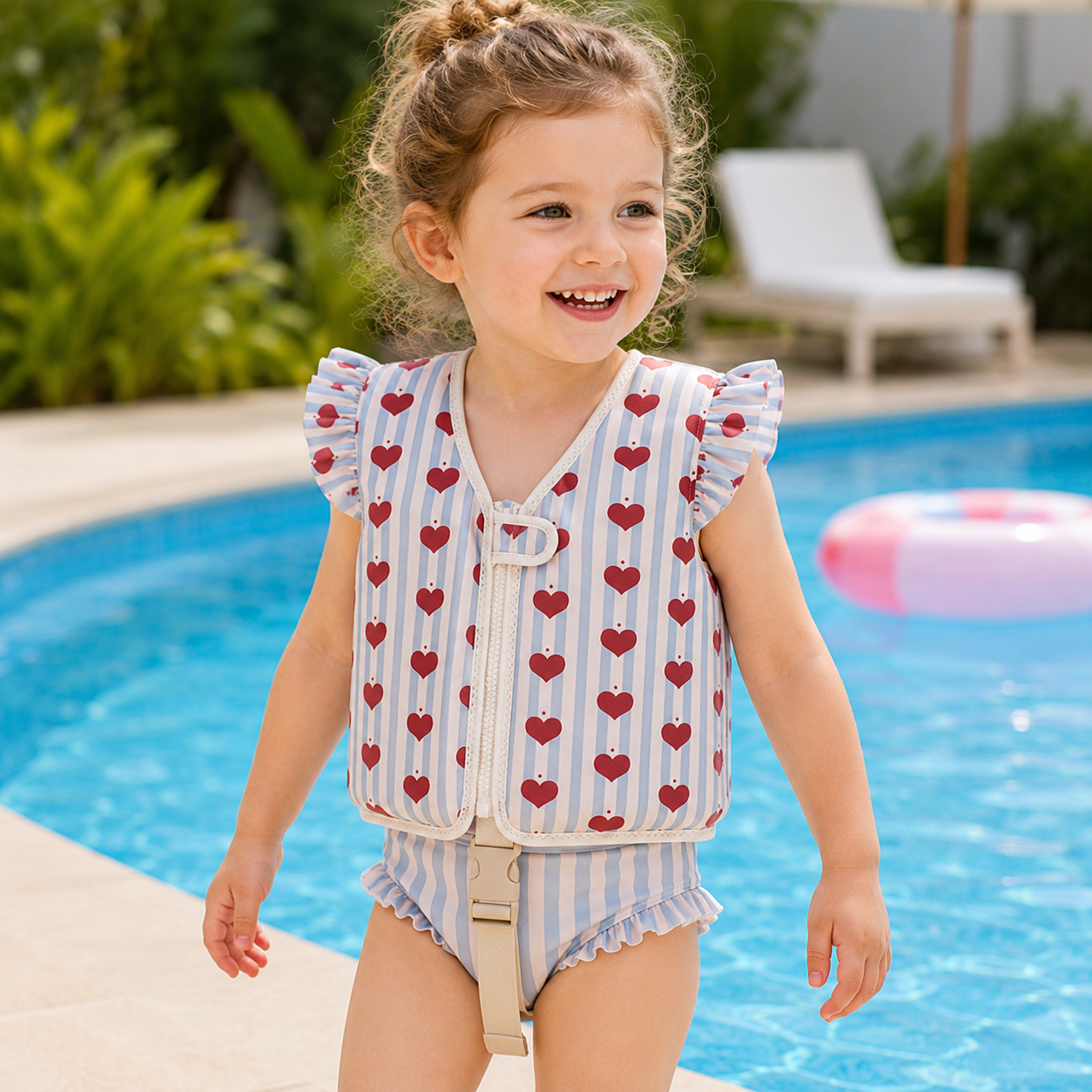 Children's Swim Vest Swimming Aid Adjustable Water Vest