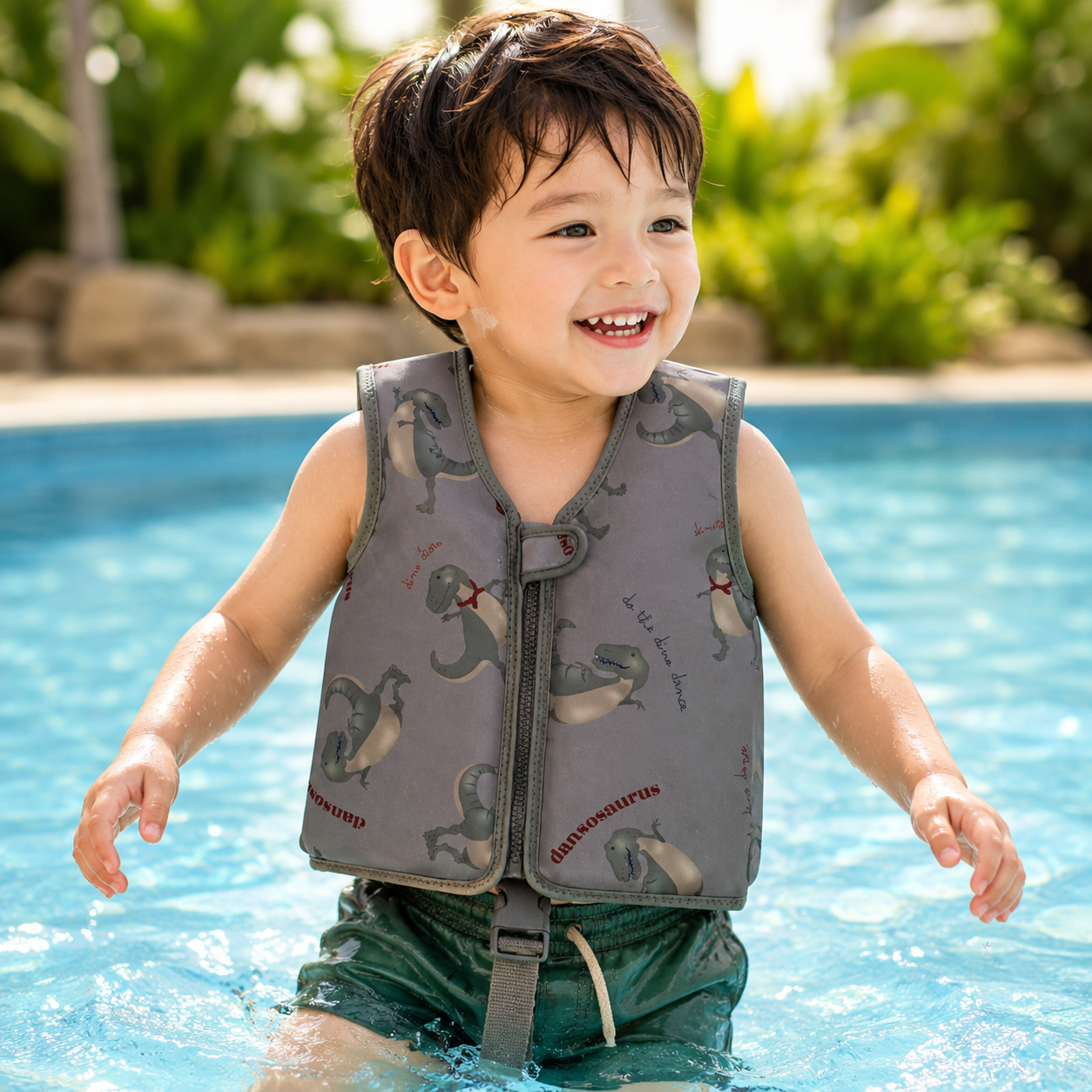 Children's Swim Vest Swimming Aid Adjustable Water Vest