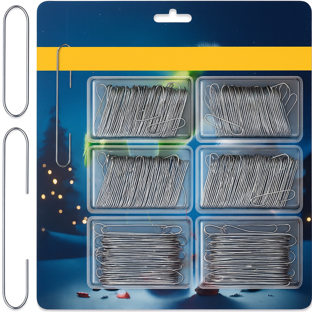 Christbaumschmuck Haken Metall Aufhänger Weihnachtsdeko Set