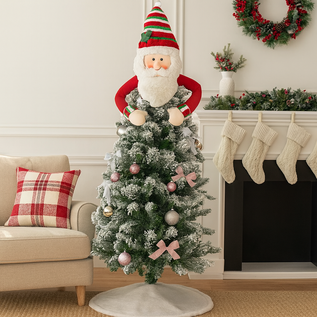 Christbaumspitze Filz Figur Klassisch Weihnachtsbaum Topper Deko