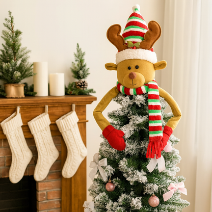 Christbaumspitze Filz Figur Klassisch Weihnachtsbaum Topper Deko