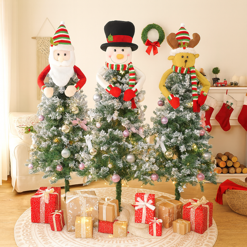 Christbaumspitze Filz Figur Klassisch Weihnachtsbaum Topper Deko