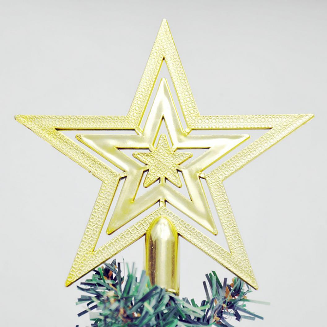Christbaumspitze Vintage Stern Gold Weihnachtsbaum Topper Deko