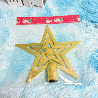 Christbaumspitze Vintage Stern Gold Weihnachtsbaum Topper Deko