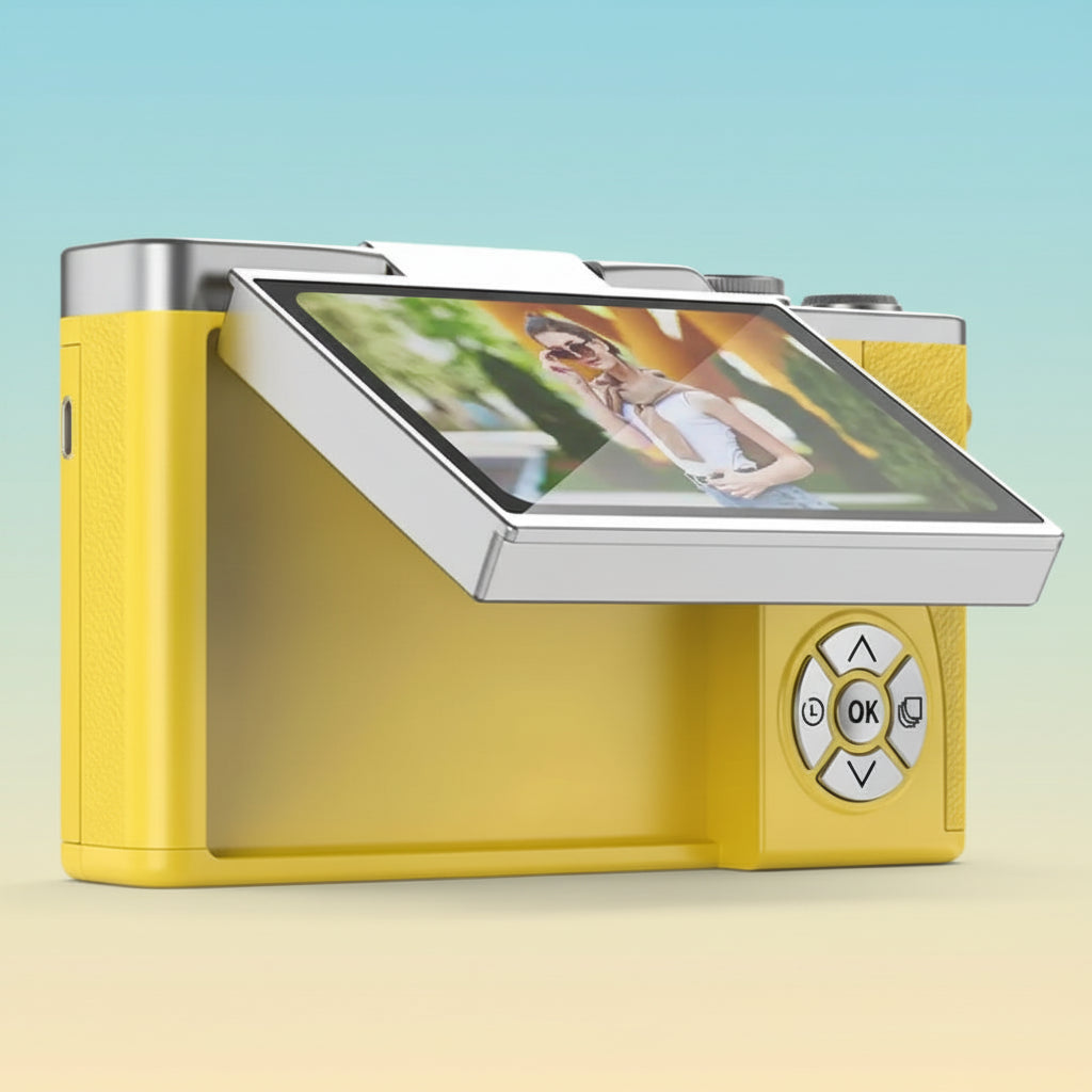 4K Digital Camera 8x Magnification 2.4 Inch Folding Screen