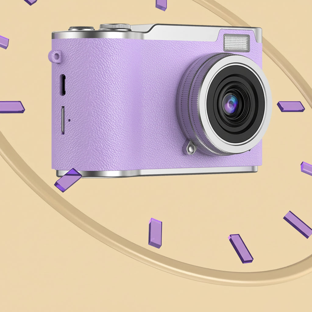 4K Digital Camera 8x Magnification 2.4 Inch Folding Screen