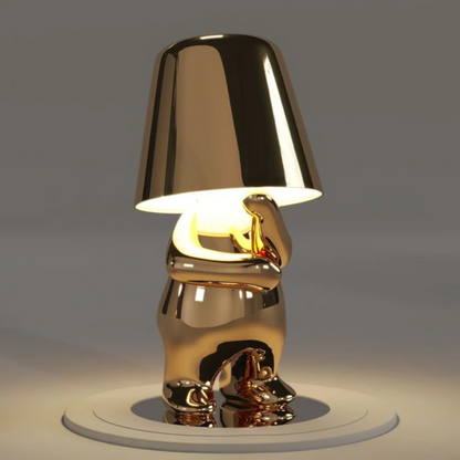 LED Tischlampe Gold Modern Design Figur