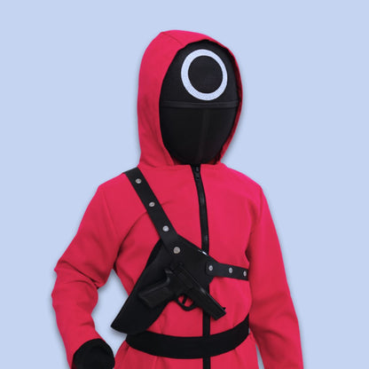 Costume di Halloween Guardiano Tuta Maschera Guanti Set