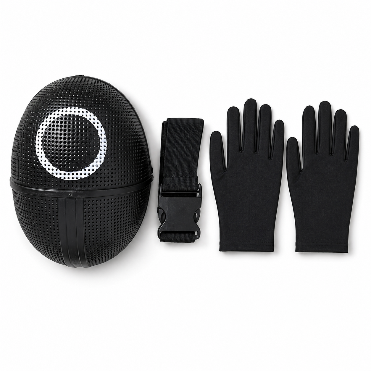 Costume di Halloween Guardiano Tuta Maschera Guanti Set