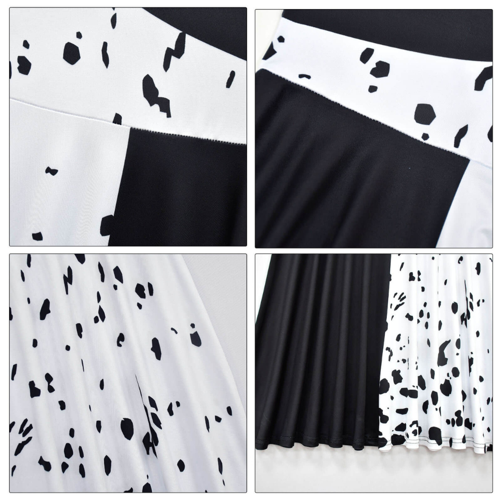 Children's Costume Dress Black White Carnival Girls