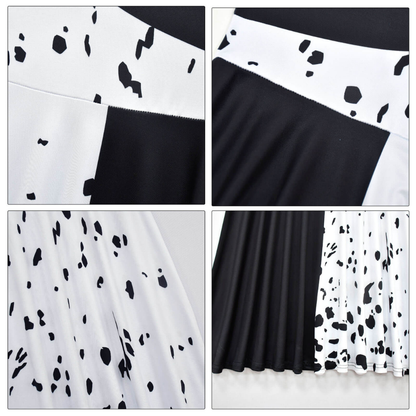 Children's Costume Dress Black White Carnival Girls