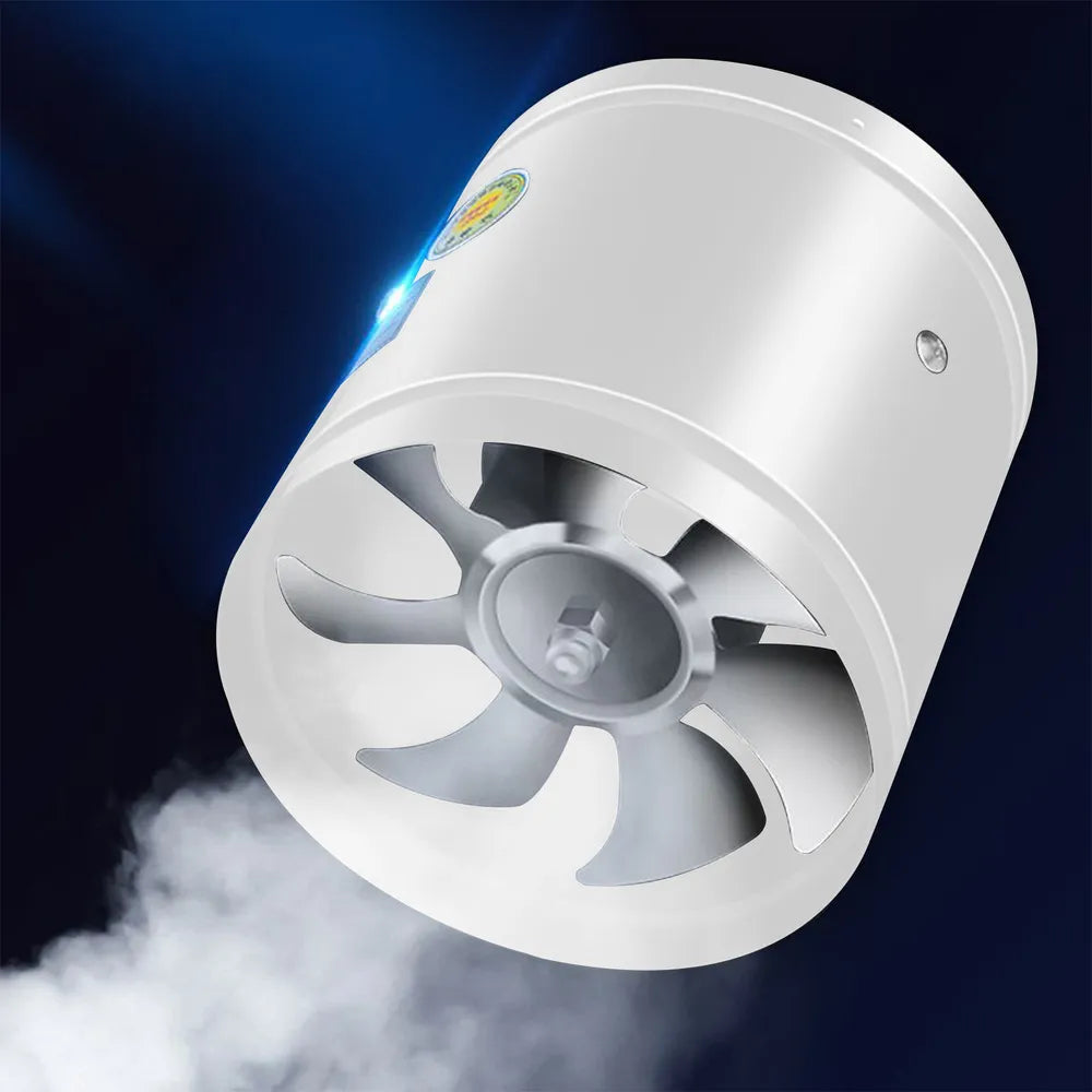 Lüftungsventilator Metall Schwarz leise Abluft