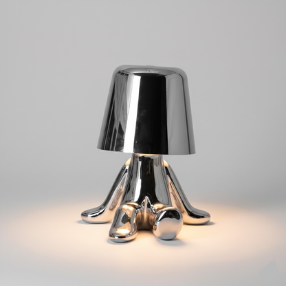 Gold Table Lamp Modern Design Figure LED Light