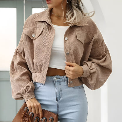 Damen Jacke Knopfleiste Freizeit Alltagslook