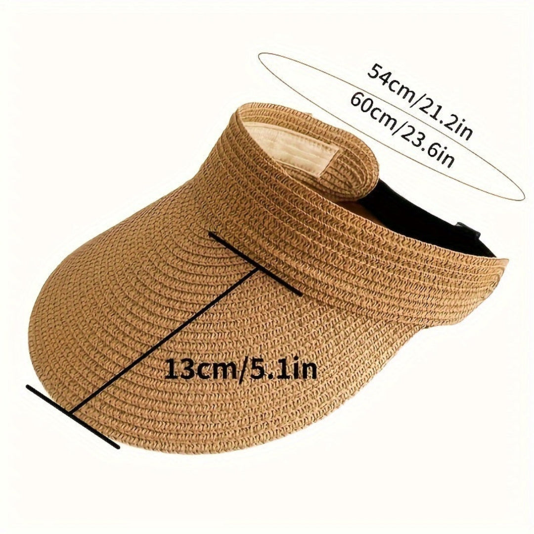 Casquette femme visière pliable plage voyage chapeau de soleil