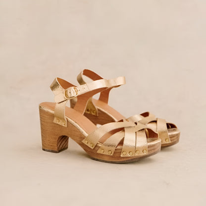 Sandalias de mujer con tacón bloque y tiras, zapatos de verano