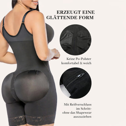 Damen Shapewear Body Bauch Formender Einteiler Mit Trägern