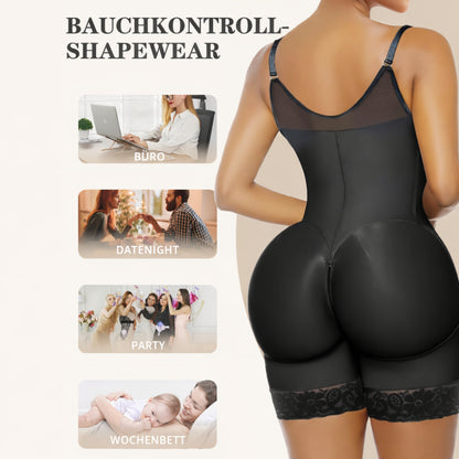Damen Shapewear Body Bauch Formender Einteiler Mit Trägern
