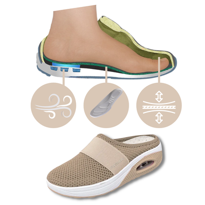 Zapatillas para Mujer Diabéticos Zapatos Cómodos con Cámara de Aire