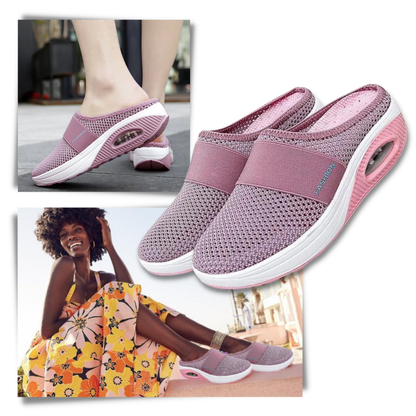 Zapatillas para Mujer Diabéticos Zapatos Cómodos con Cámara de Aire