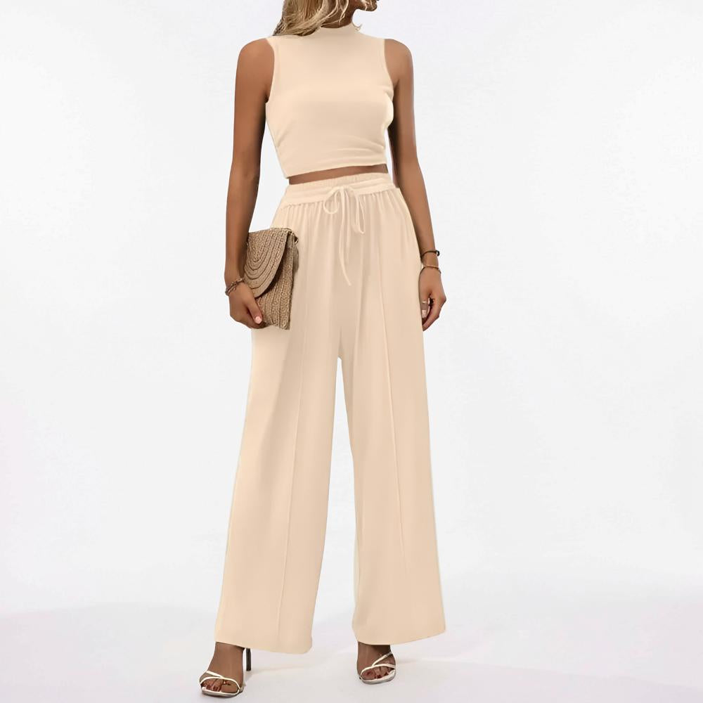 Women's Sports Suit Two-Piece Wide Leg Casual Outfit