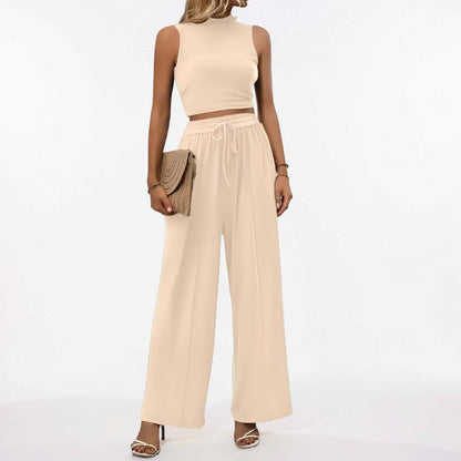 Women's Sports Suit Two-Piece Wide Leg Casual Outfit