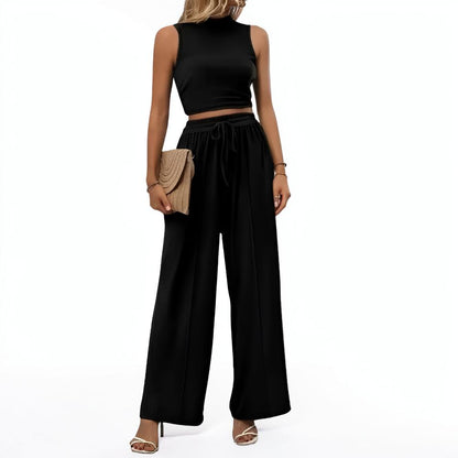 Women's Sports Suit Two-Piece Wide Leg Casual Outfit