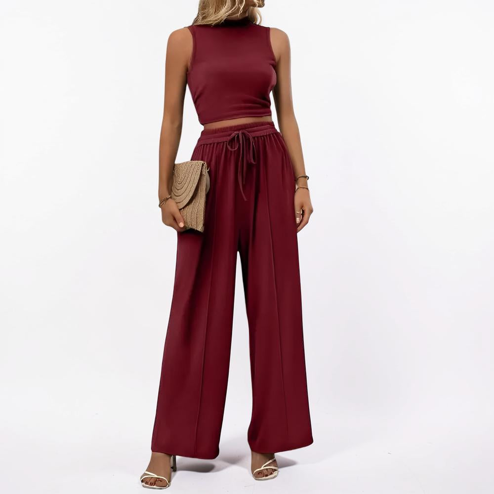 Women's Sports Suit Two-Piece Wide Leg Casual Outfit