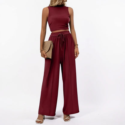 Women's Sports Suit Two-Piece Wide Leg Casual Outfit
