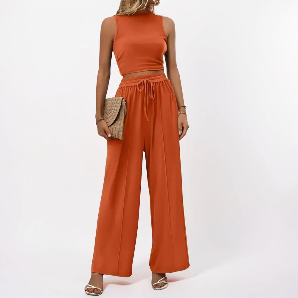 Women's Sports Suit Two-Piece Wide Leg Casual Outfit