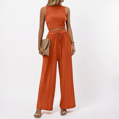 Women's Sports Suit Two-Piece Wide Leg Casual Outfit