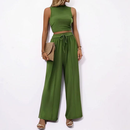 Women's Sports Suit Two-Piece Wide Leg Casual Outfit