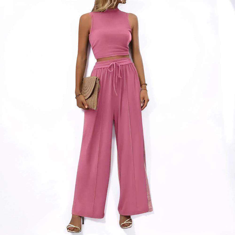 Women's Sports Suit Two-Piece Wide Leg Casual Outfit