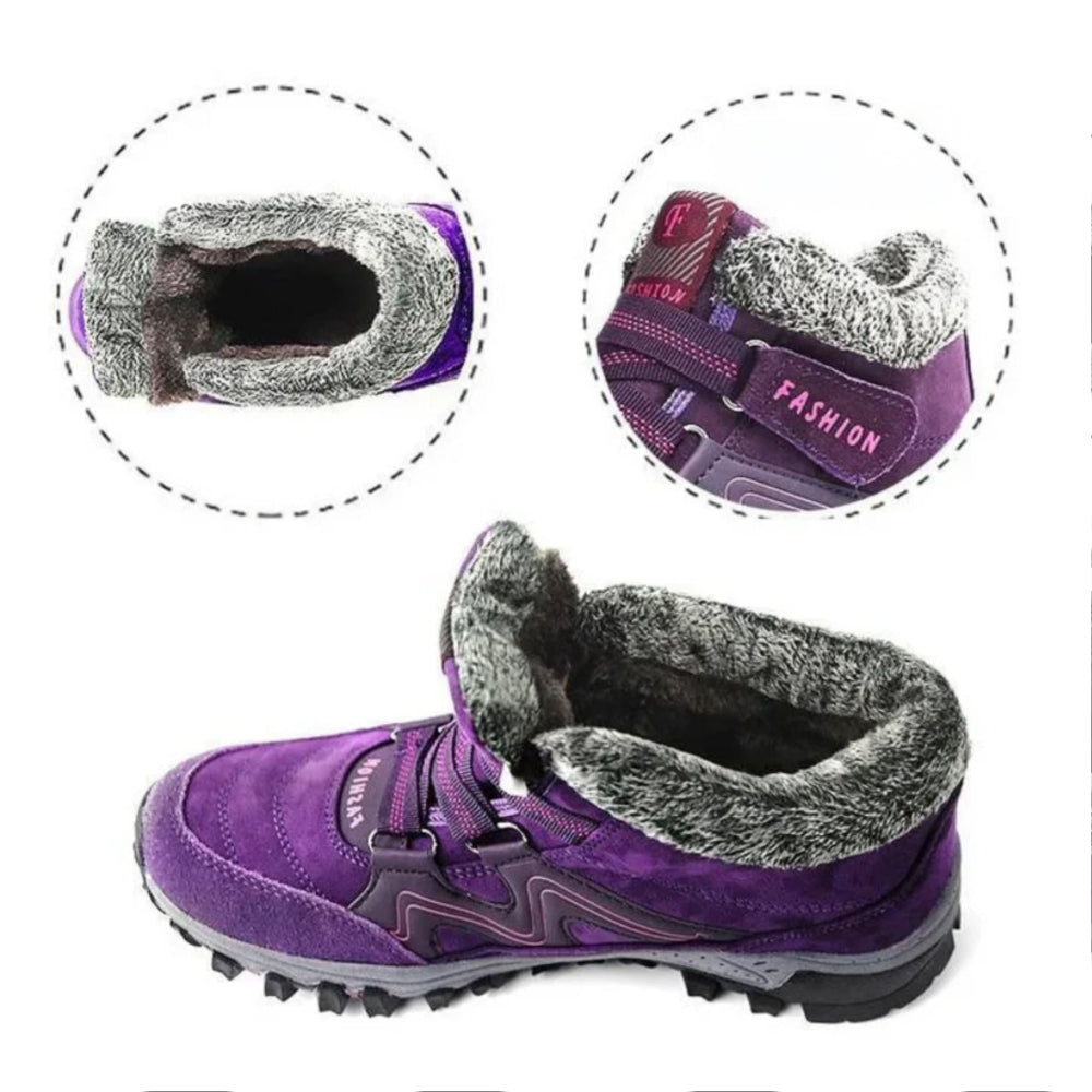 Botas de invierno para mujer Botines forrados Zapatos de invierno