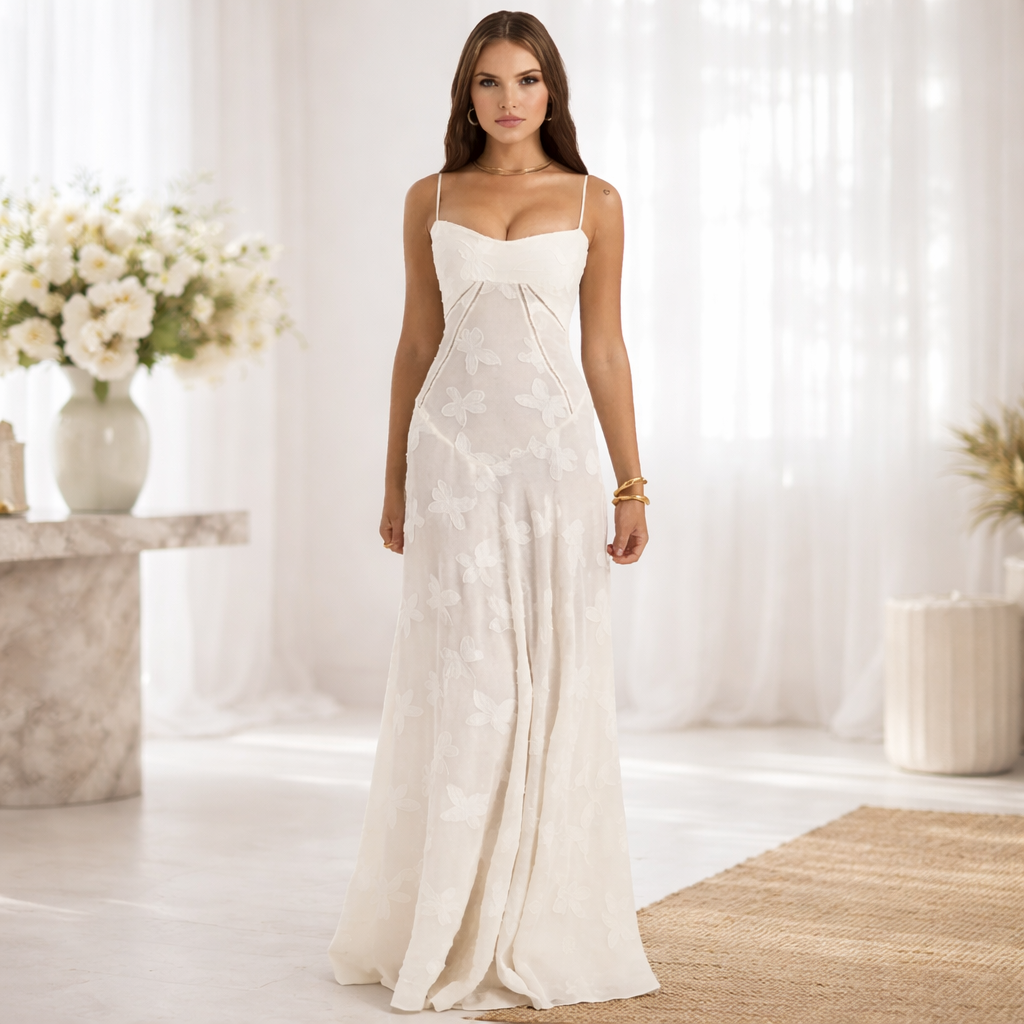 Vestido de fiesta para mujer Invitada de boda Largo Maxi