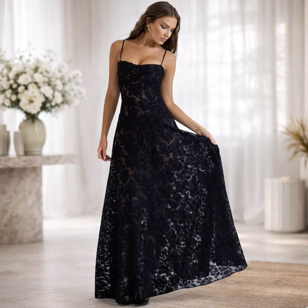 Vestido de fiesta para mujer Invitada de boda Largo Maxi